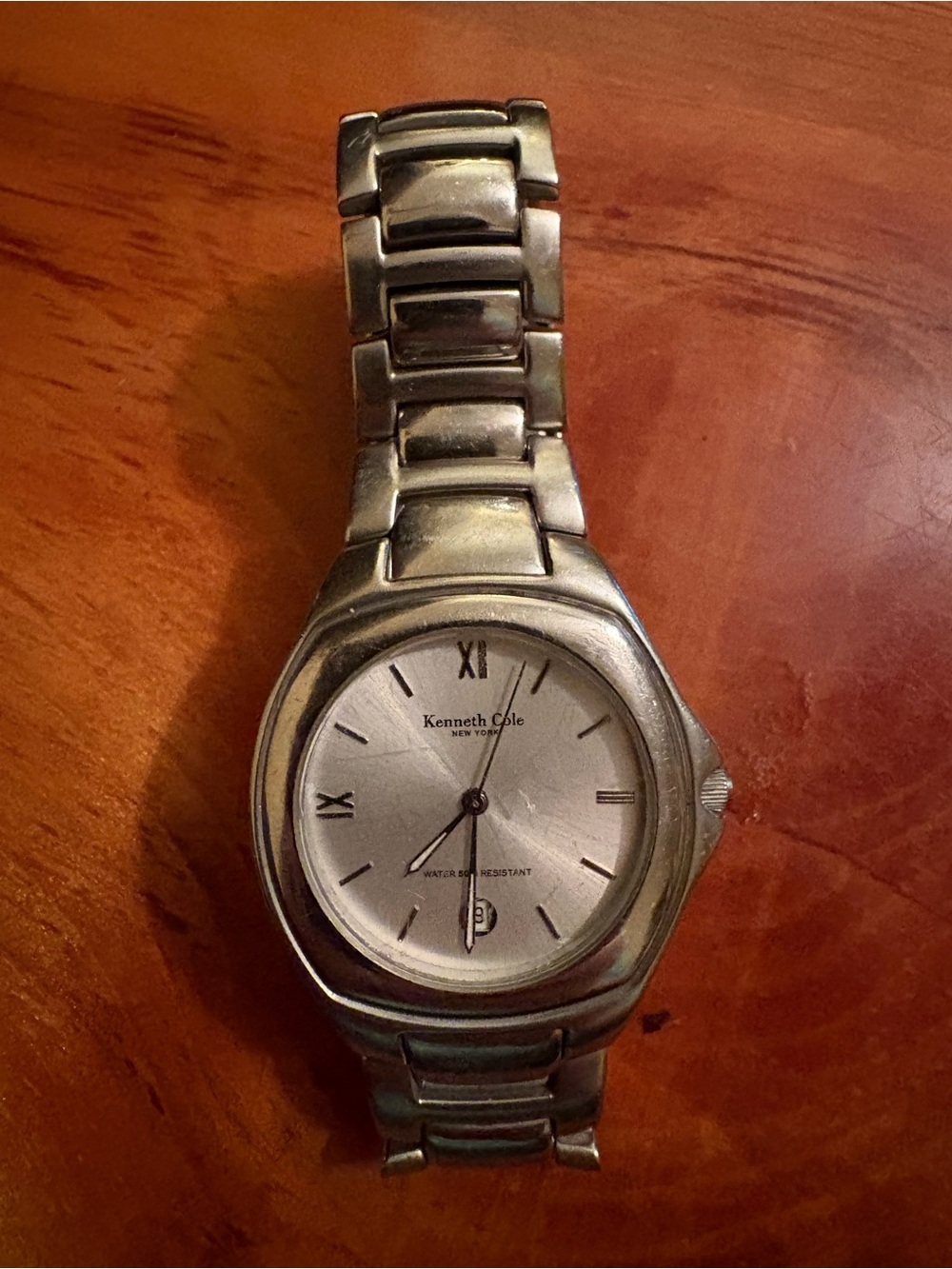 Kenneth Cole Silver-Tone Men's Link Bracelet Watch